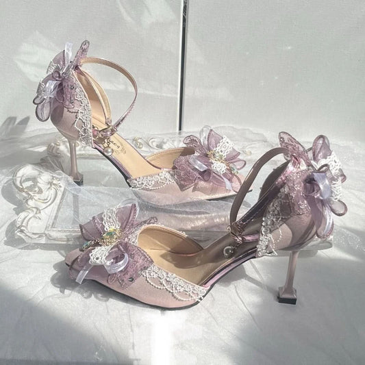 Gorgeous Flower Wedding Elegant Lolita Shoes Shoes Pleasures and Sins