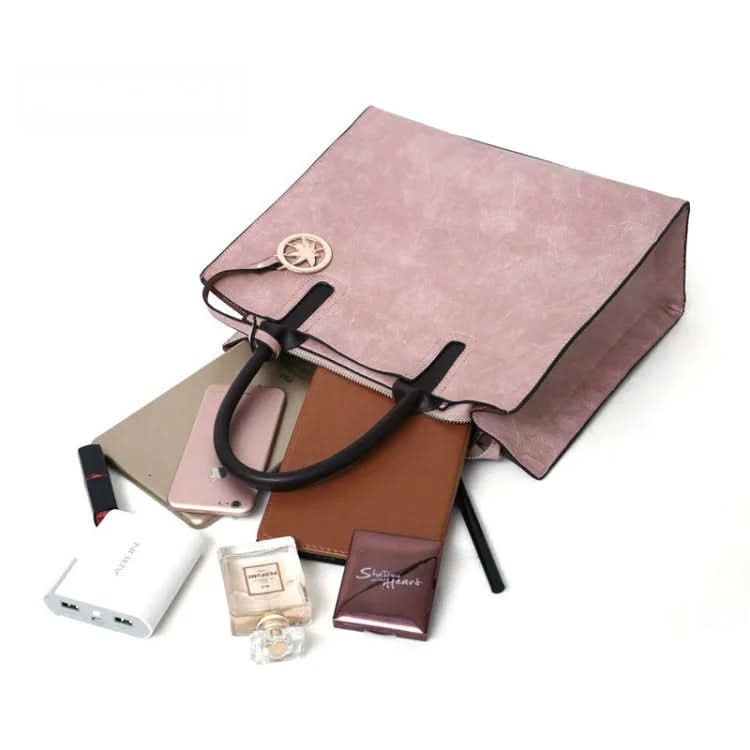 3 Pc Women Large Tote Bags Shoulder Bag Purse Bag Pleasures and Sins