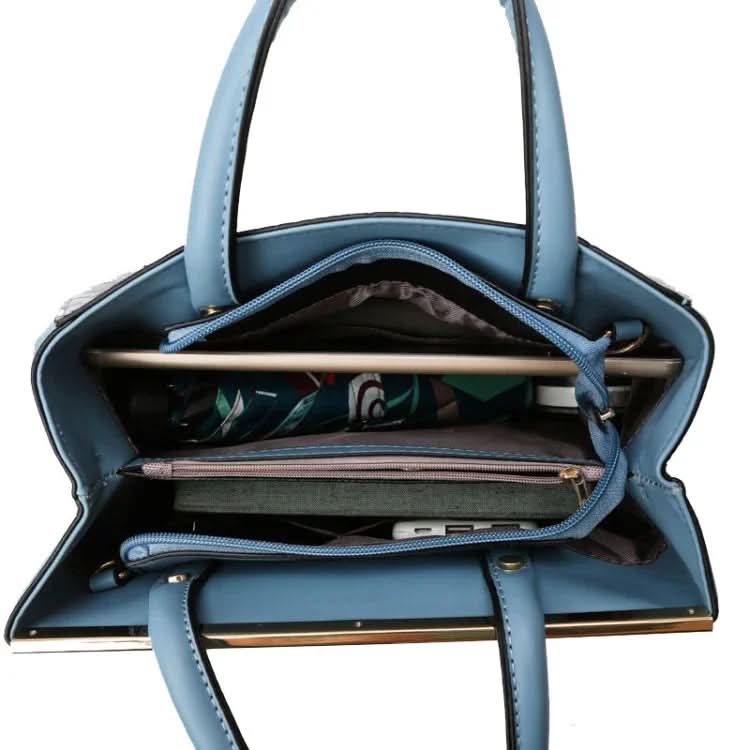 Womens Stone Pattern 3 Pc Handbag Purse Set Bag Pleasures and Sins