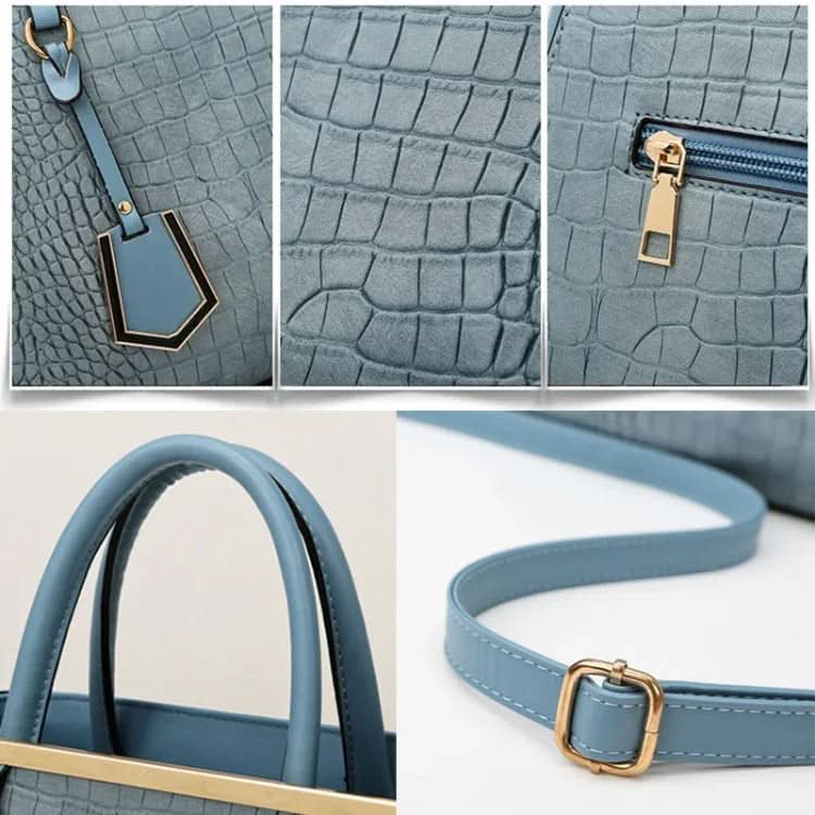 Womens Stone Pattern 3 Pc Handbag Purse Set Bag Pleasures and Sins