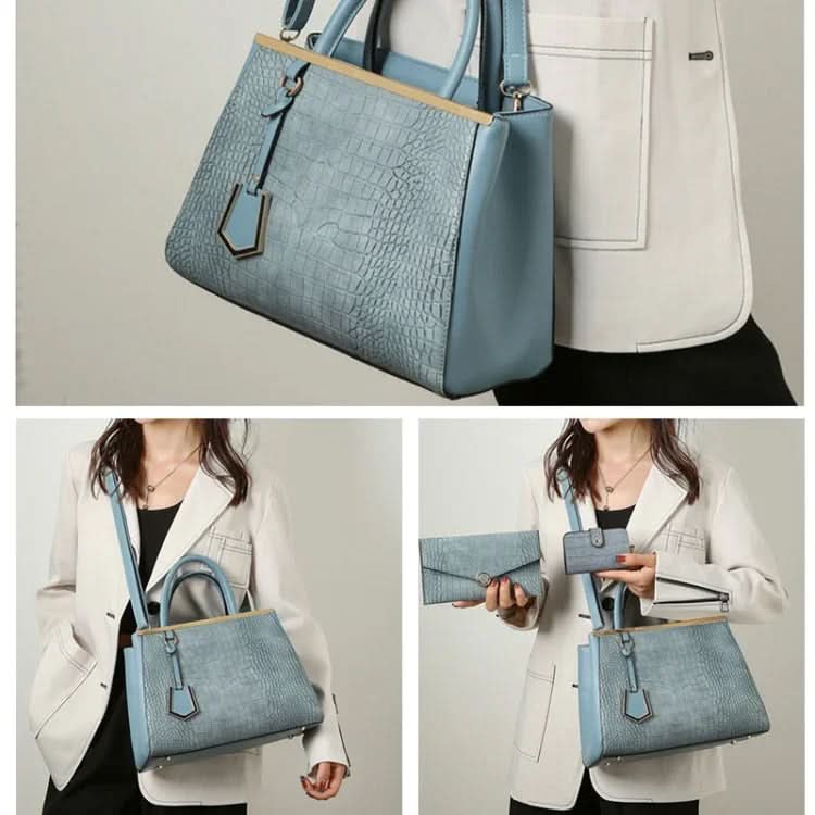 Womens Stone Pattern 3 Pc Handbag Purse Set Bag Pleasures and Sins