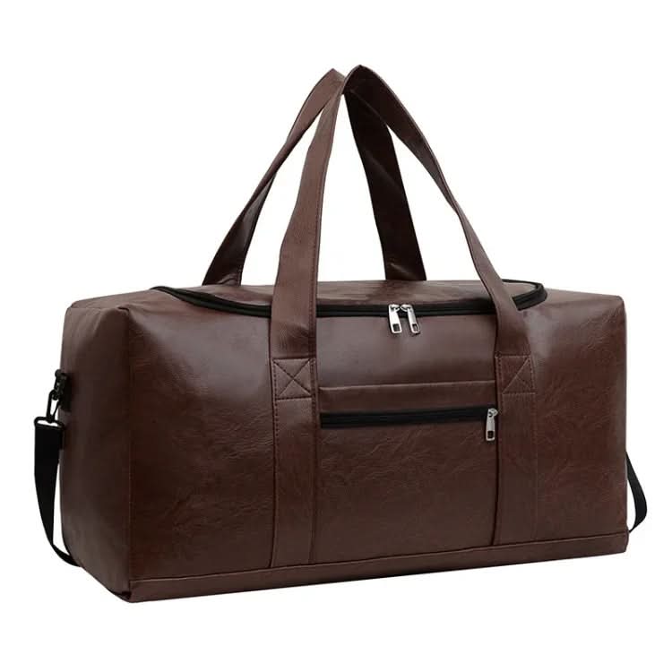 Large-capacity Men's Short Trip Waterproof Luggage Bag Bag Pleasures and Sins Large Brown