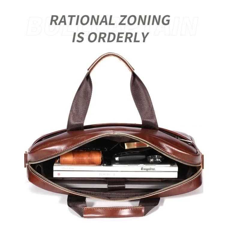 Large Capacity Retro Business Leather Hand-held Briefcase Bag Pleasures and Sins