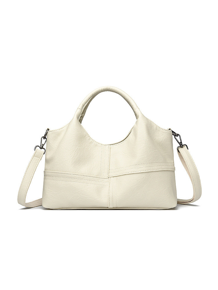 Soft Leather Handbag Women's Lightweight Large Capacity Crossbody Bag