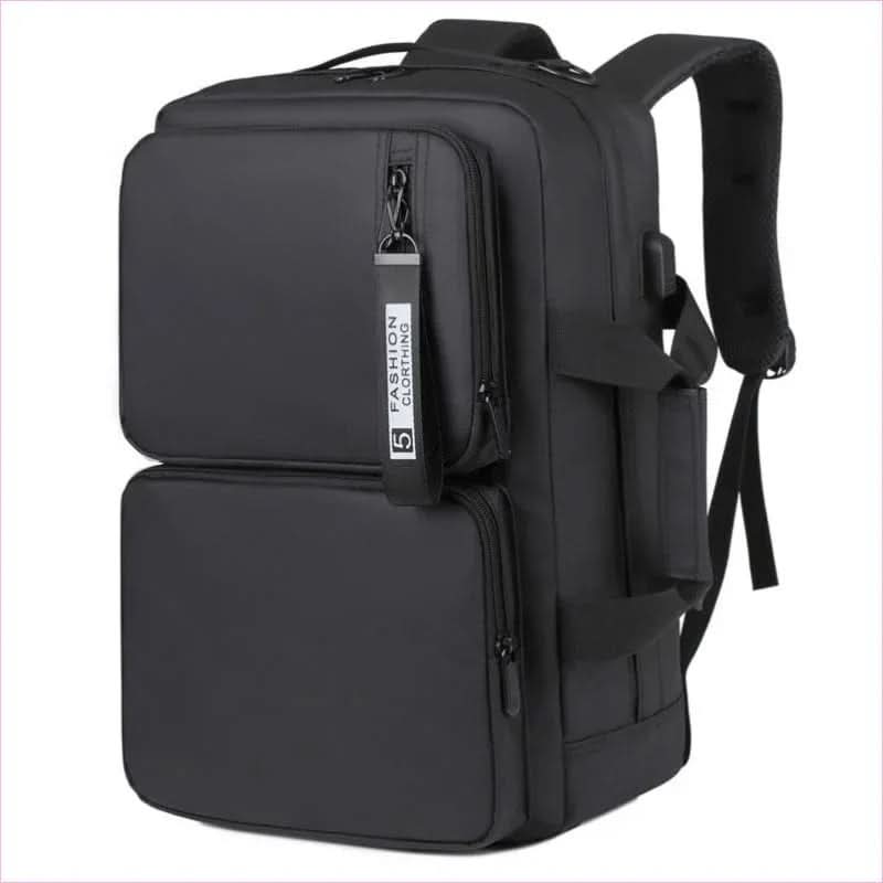 Black Multifunctional Backpack Large Capacity Business Laptop Bag - Pleasures and Sins