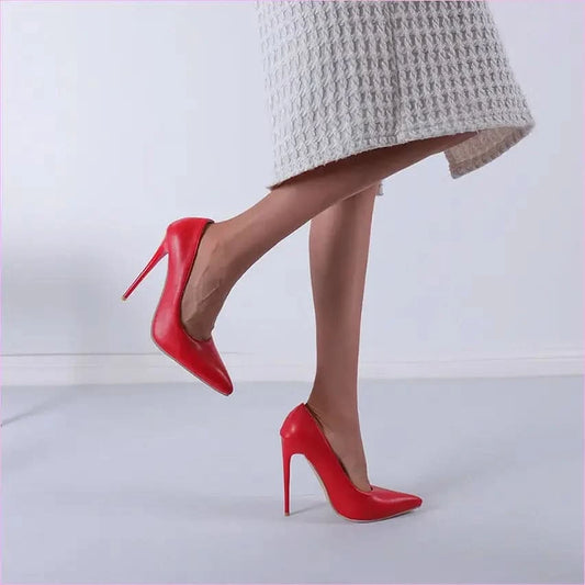 Black Ultra-high Heel Stiletto Shoes for Drag Queen and Trans Styles - Pleasures and Sins