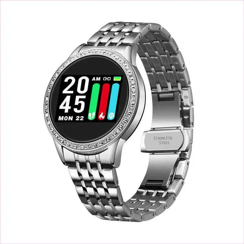Blue and Gold Smart Watch for Heart Rate Steps and Blood Pressure Detection - Pleasures and Sins