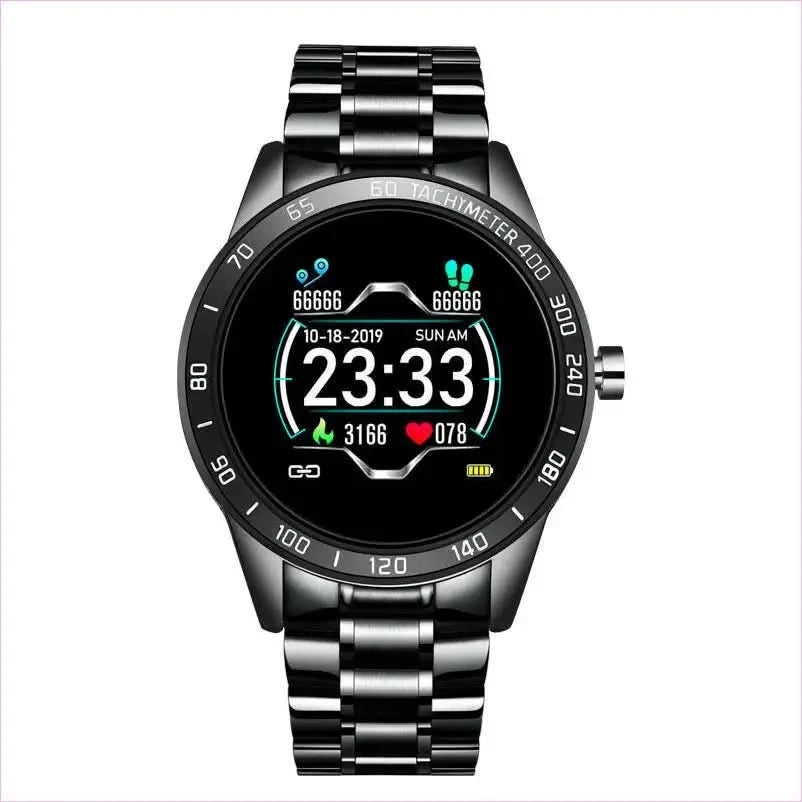 Blue and Gold Smart Watch for Heart Rate Steps and Blood Pressure Detection - Pleasures and Sins