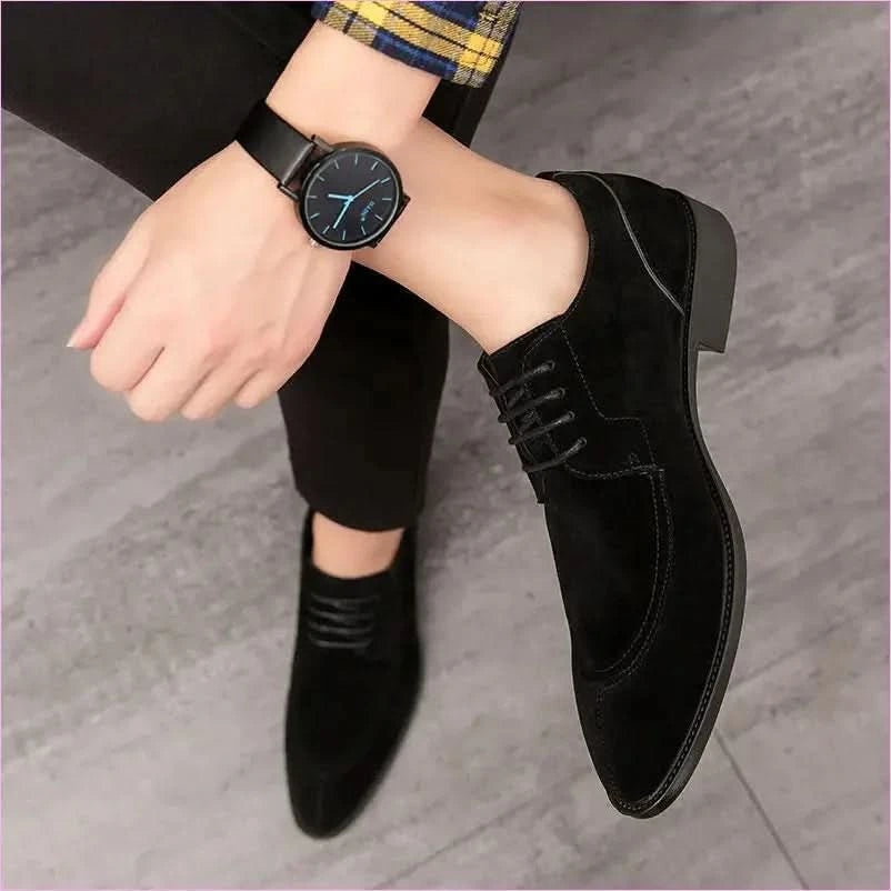 Brown Suede Casual Brogue Carved Shoes for Everyday Style - Pleasures and Sins