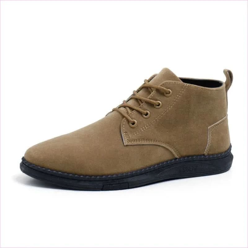 Casual Faux Suede High-top Boots with Chunky Lace-up Design - Pleasures and Sins