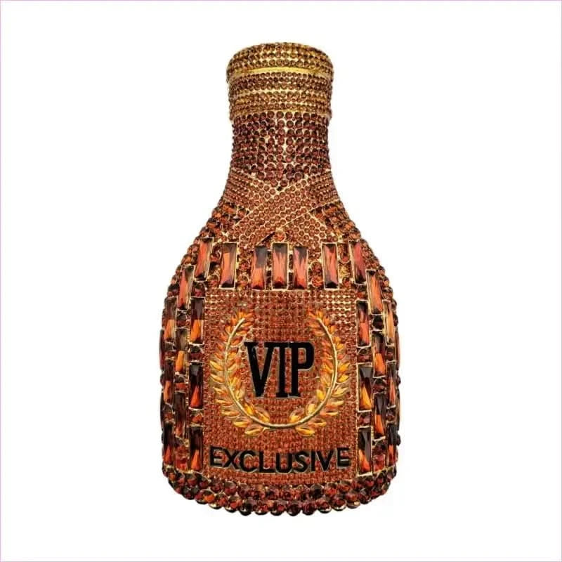 Champagne Bottle Rhinestone Bling Evening Bag - Pleasures and Sins