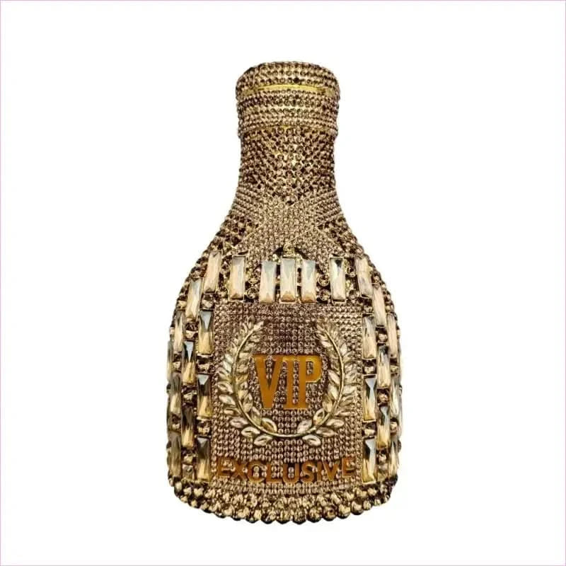 Champagne Bottle Rhinestone Bling Evening Bag - Pleasures and Sins