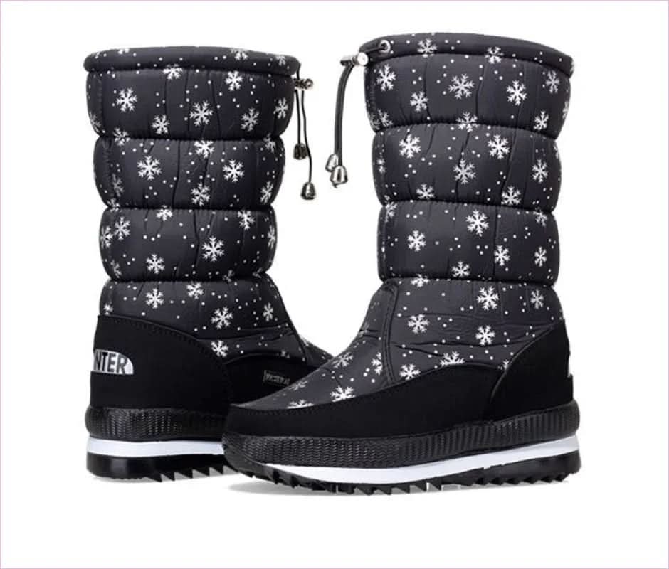 Cozy Thermal Multicolor Padded Snow Boots for Winter Adventures - Pleasures and Sins
