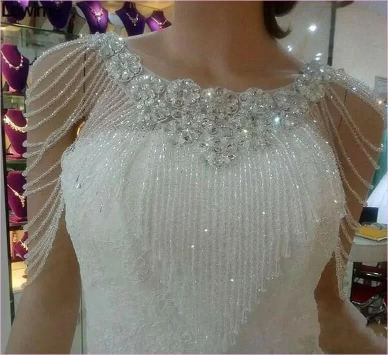 Crystals Wedding Neck Bolero for an Elegant Bridal Look - Pleasures and Sins