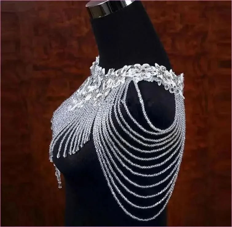 Crystals Wedding Neck Bolero for an Elegant Bridal Look - Pleasures and Sins