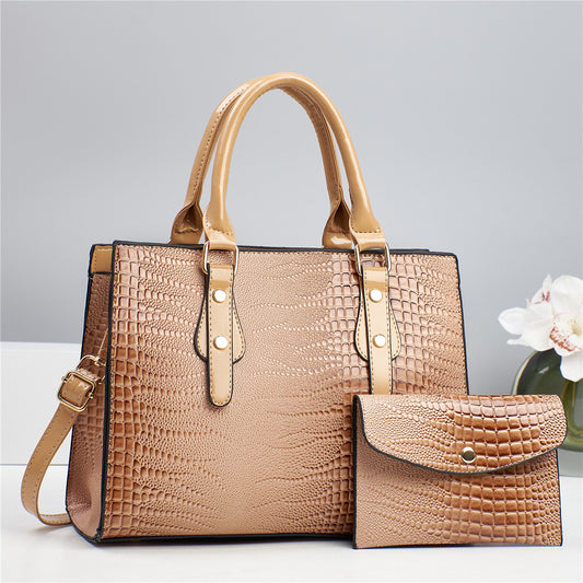 Ladies Commuter Shoulder Portable Crossbody Bag With Matching Purse