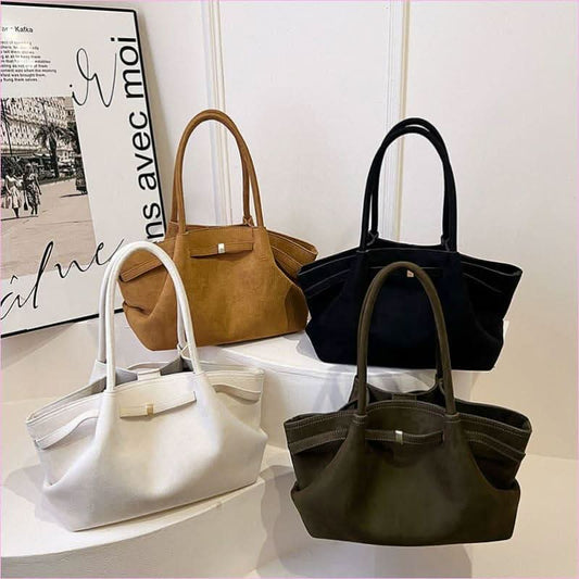 Elegant Suede Tote Bag with Impressive Large Capacity for Modern Women - Pleasures and Sins