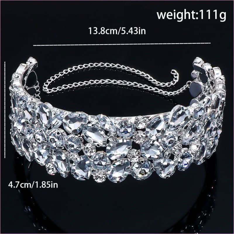 Exaggerated Water Diamond Multi-layer Choker Necklace - Pleasures and Sins