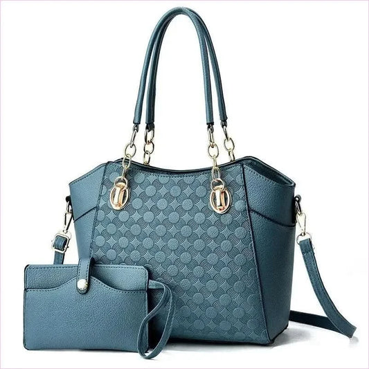 Faux Leather Large Capacity Tote with Chain Shoulder Strap - Pleasures and Sins