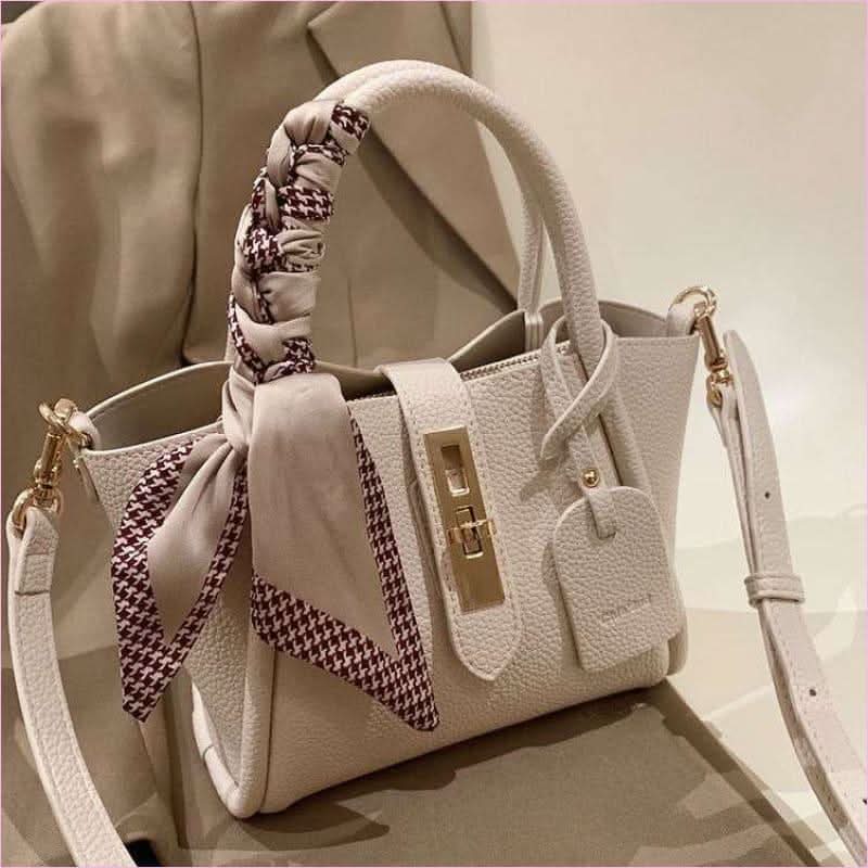 Faux Leather Patterned Portable Tote Bag Soft Faux Shoulder Girdle - Pleasures and Sins