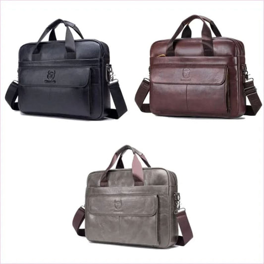 Genuine Leather Briefcase for Modern Professionals with Ample Space - Pleasures and Sins