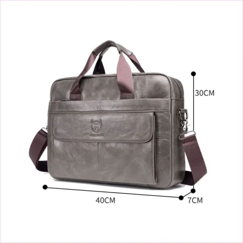 Genuine Leather Briefcase for Modern Professionals with Ample Space - Pleasures and Sins