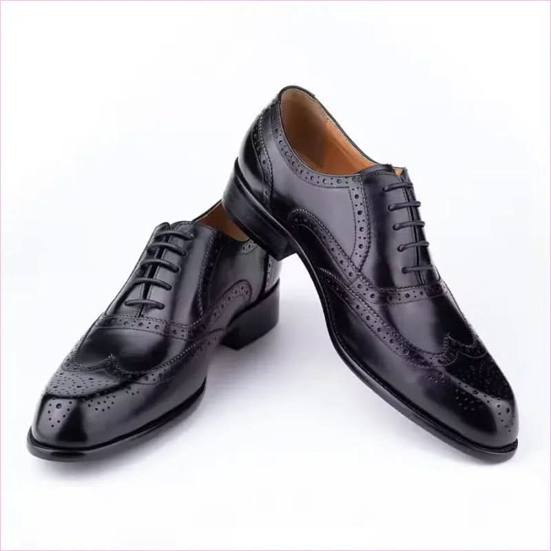 Genuine Leather Oxford Brogue Shoes with Classic and Unique Colors - Pleasures and Sins