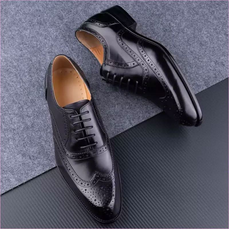 Genuine Leather Oxford Brogue Shoes with Classic and Unique Colors - Pleasures and Sins