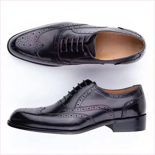 Genuine Leather Oxford Brogue Shoes with Classic and Unique Colors - Pleasures and Sins