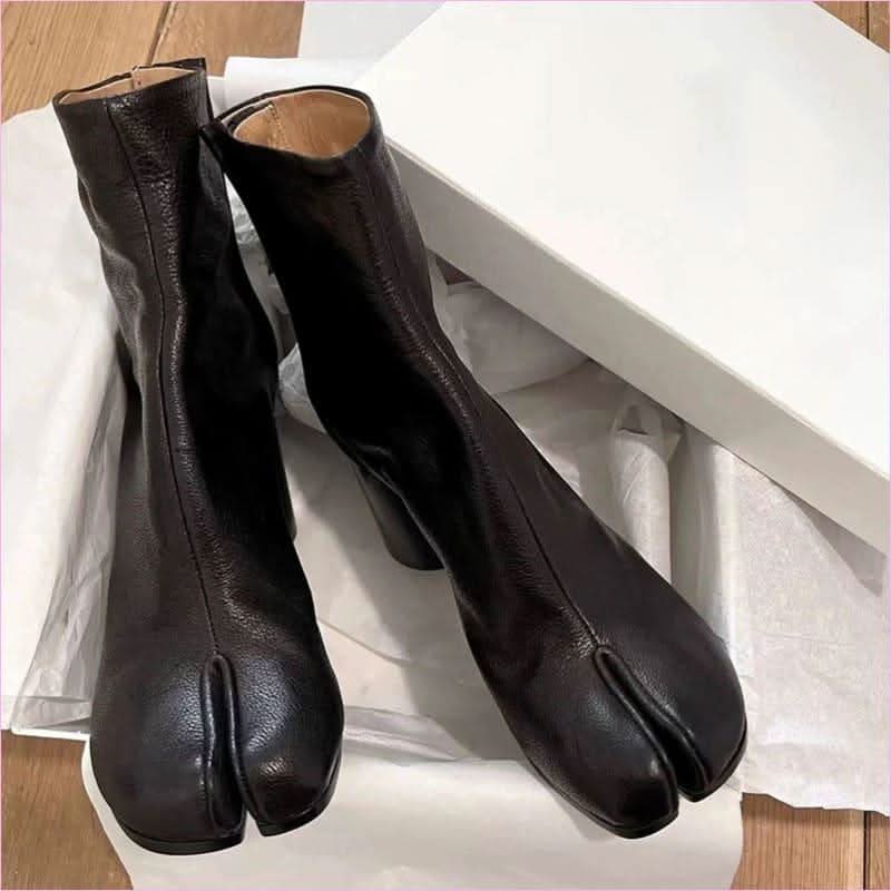 Genuine Suede Split Toe Tabi Boots with Modern Style - Pleasures and Sins