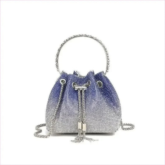 Glittery Rhinestone Women’s Evening Crossbody Bag with Chain Strap - Pleasures and Sins