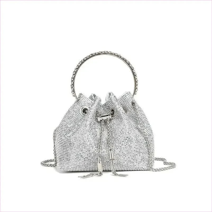 Glittery Rhinestone Women’s Evening Crossbody Bag with Chain Strap - Pleasures and Sins