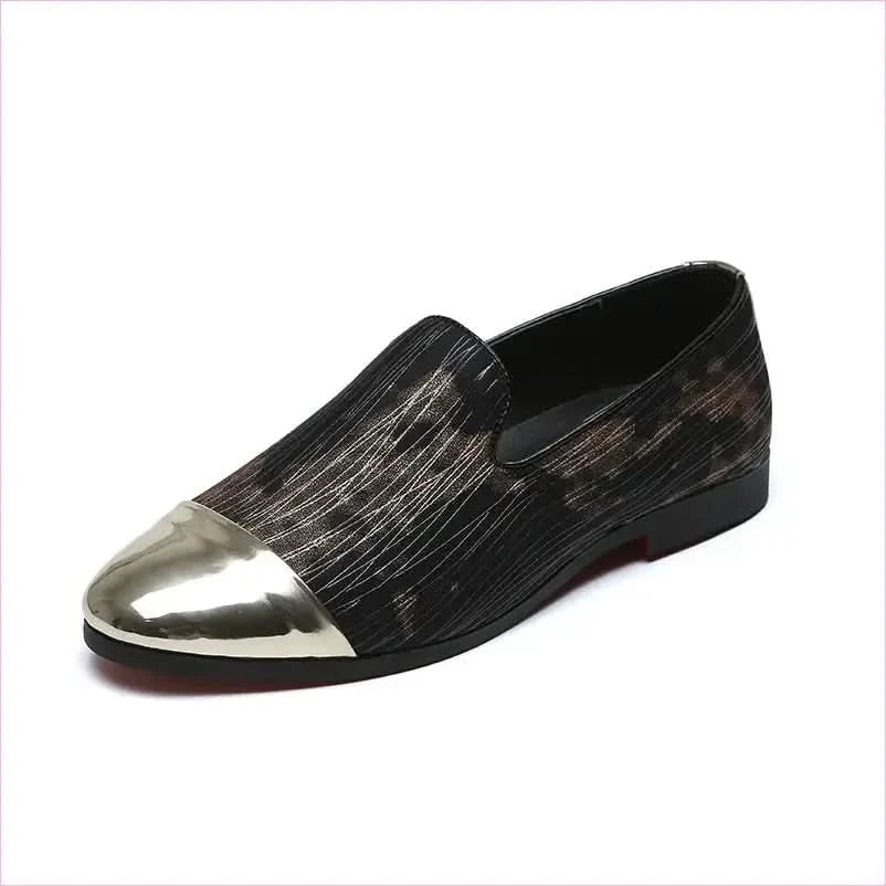Gold Toe Capped Groom Shoes for Stylish Formal Looks - Pleasures and Sins