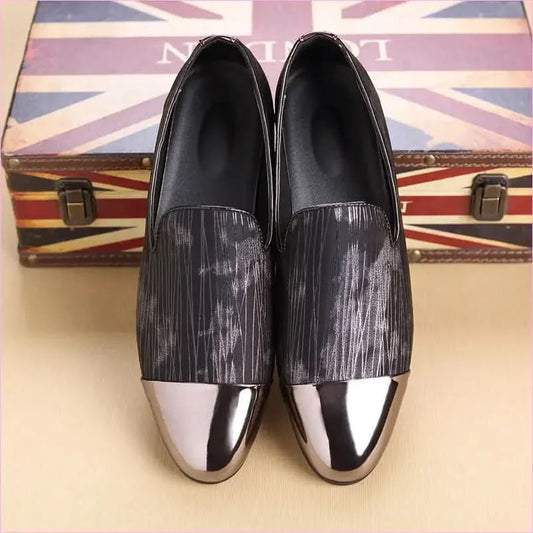 Gold Toe Capped Groom Shoes for Stylish Formal Looks - Pleasures and Sins
