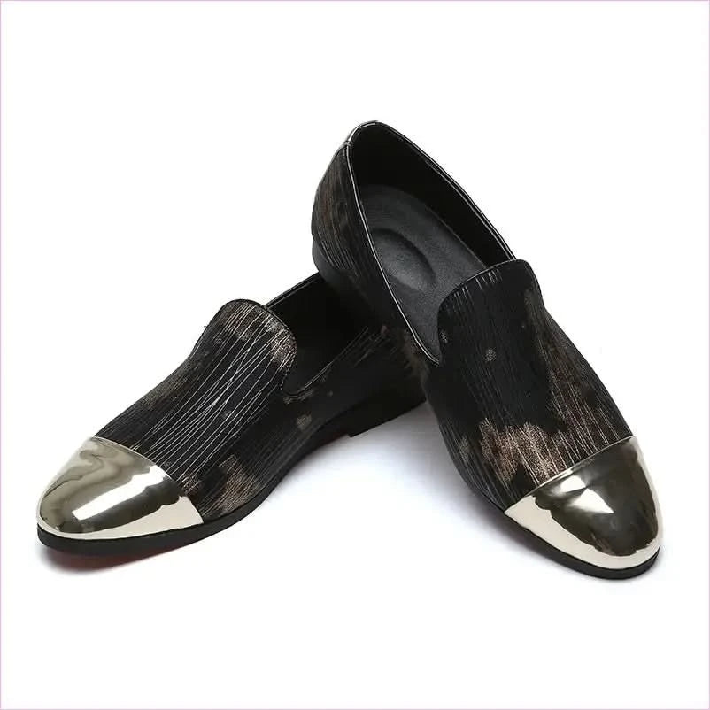 Gold Toe Capped Groom Shoes for Stylish Formal Looks - Pleasures and Sins