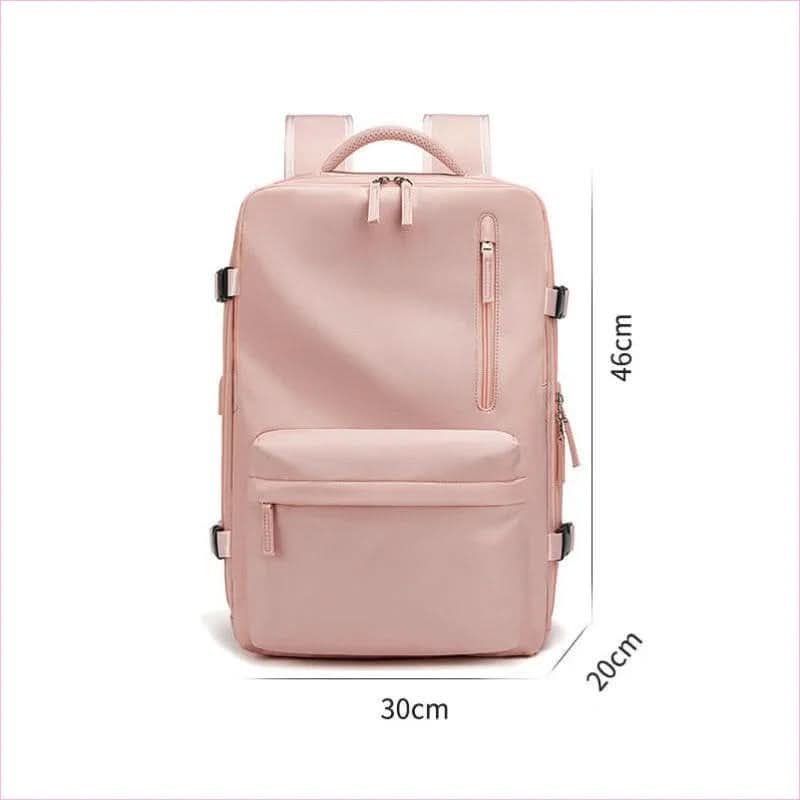 Gray Expandable Laptop Backpack with Usb Port and Waterproof Design - Pleasures and Sins