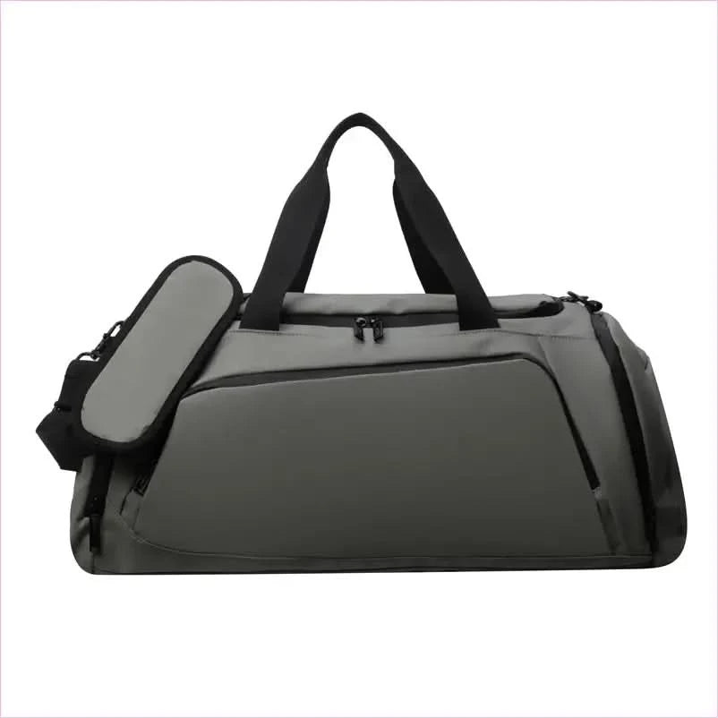 Gray Men's Waterproof Oxford Travel Duffel Bag with Compartments - Pleasures and Sins