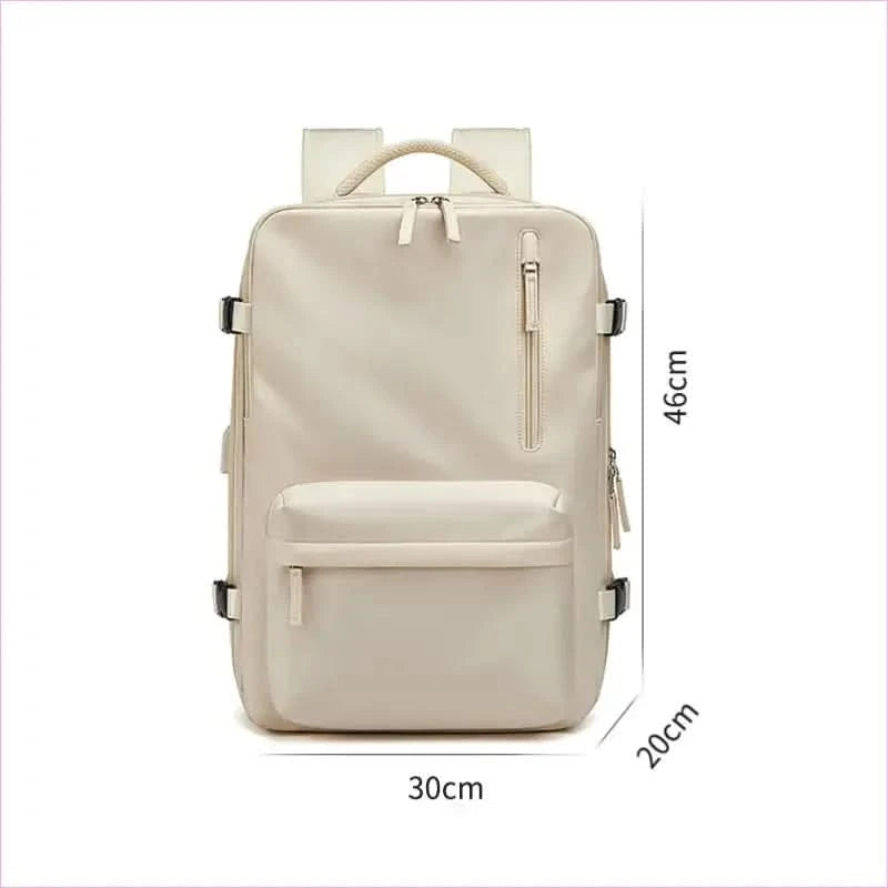 Gray Waterproof 18 Inch Extendable Laptop School Backpack with Usb - Pleasures and Sins