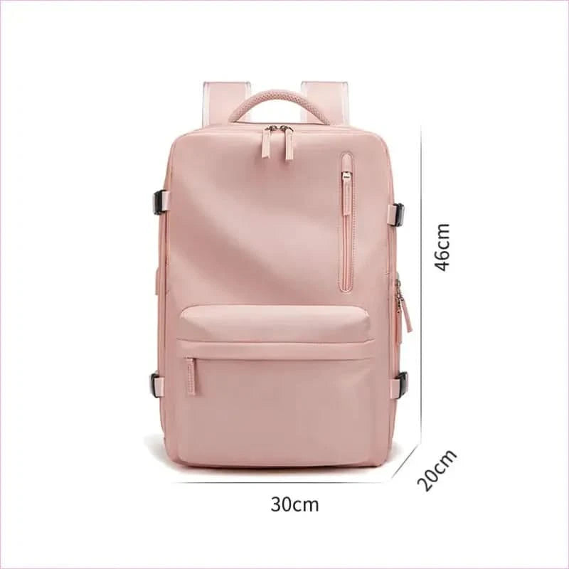 Gray Waterproof 18 Inch Extendable Laptop School Backpack with Usb - Pleasures and Sins
