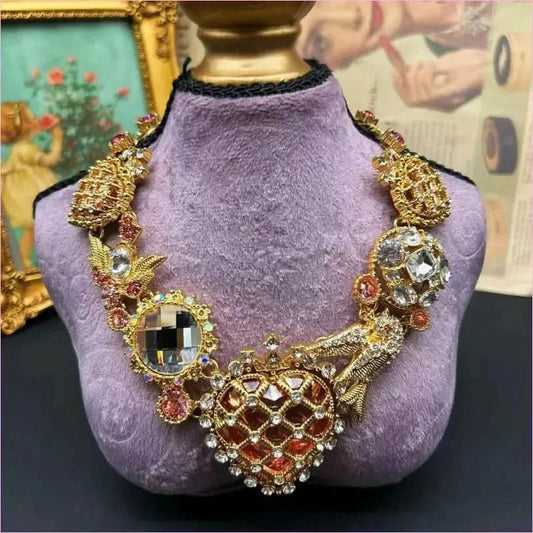 Heavy Bling Statement Luxury Drag Queen Necklace for Fashion Lovers - Pleasures and Sins