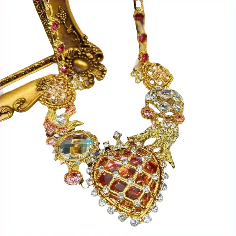 Heavy Bling Statement Luxury Drag Queen Necklace for Fashion Lovers - Pleasures and Sins