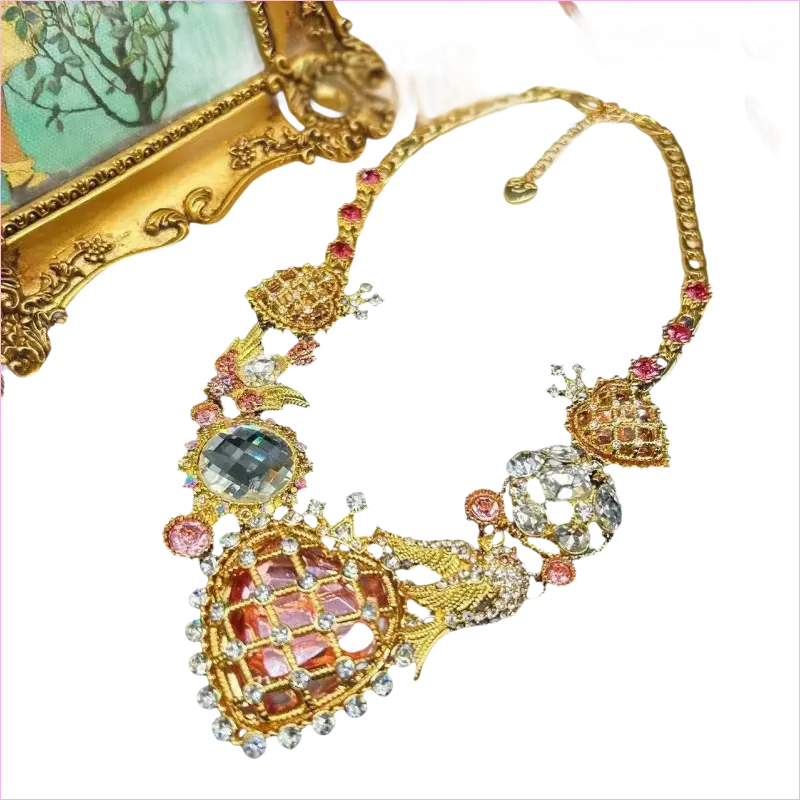 Heavy Bling Statement Luxury Drag Queen Necklace for Fashion Lovers - Pleasures and Sins
