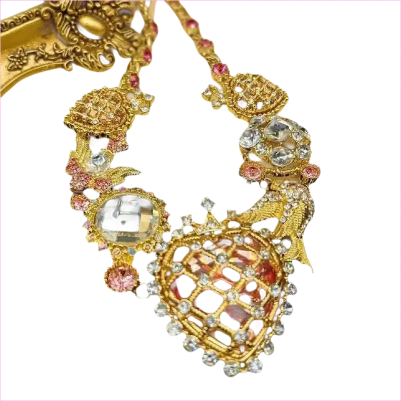 Heavy Bling Statement Luxury Drag Queen Necklace for Fashion Lovers - Pleasures and Sins