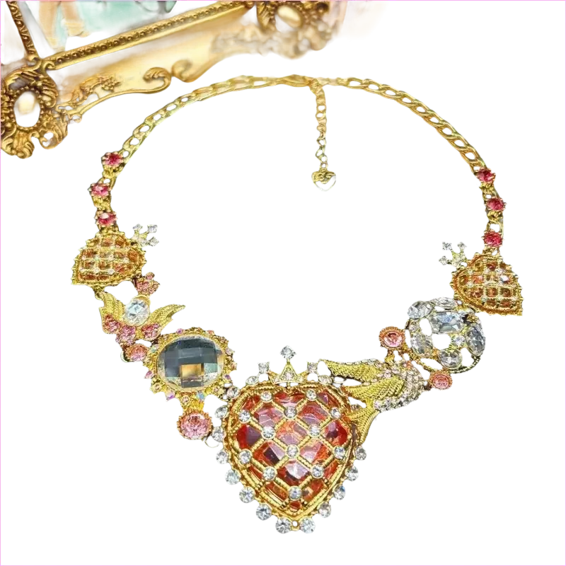 Heavy Bling Statement Luxury Drag Queen Necklace for Fashion Lovers - Pleasures and Sins
