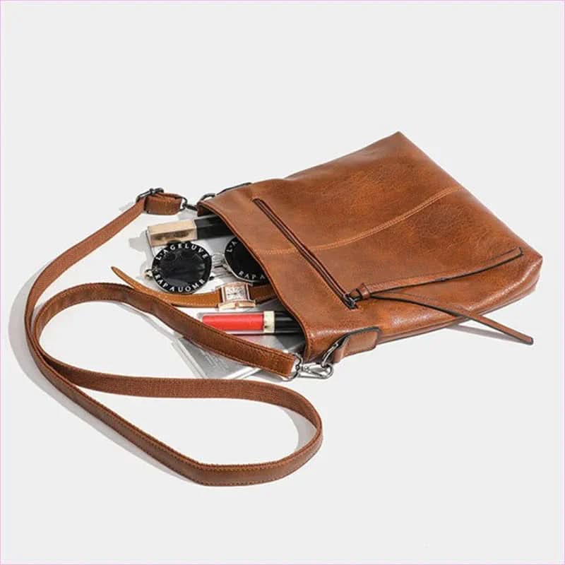 High-end Textured Artificial Leather Retro Shoulder Bag - Pleasures and Sins