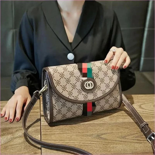 High-end Trendy Luxury Cross Body Envelope Bag with Monogram Pattern - Pleasures and Sins