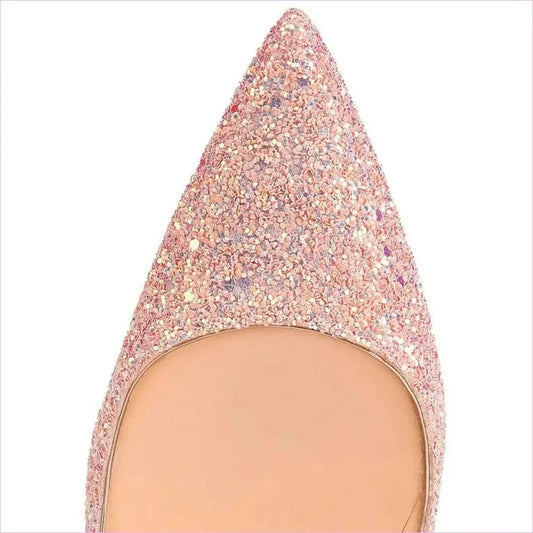 High Heel Glittered Unisex Shoes for Weddings and Proms - Pleasures and Sins