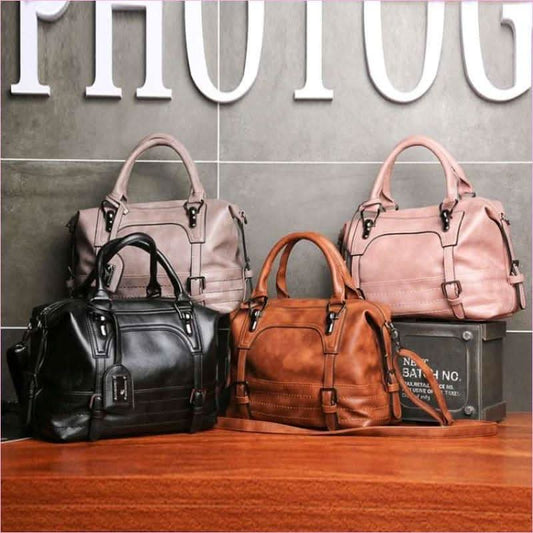 Ladies Casual Handbag with Solid Color Options and Shoulder Strap Bag Design - Pleasures and Sins