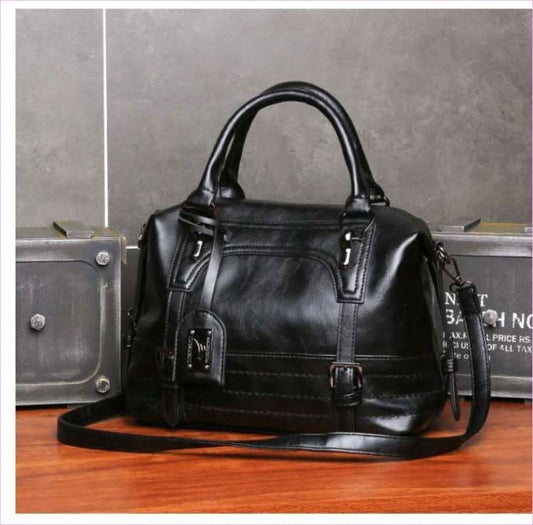 Ladies Casual Handbag with Solid Color Options and Shoulder Strap Bag Design - Pleasures and Sins