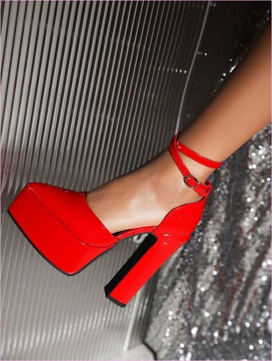 Ladies High Wedge Heel Pointed Toe Platform Shoes for Elegance - Pleasures and Sins